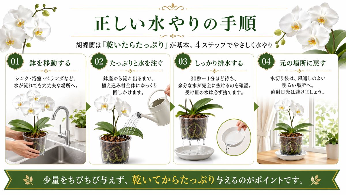 正しい水やりの手順
