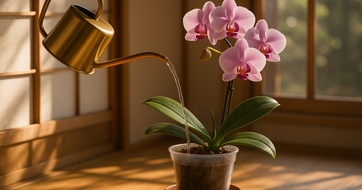 胡蝶蘭の水やり完全ガイド｜季節別の頻度と霧吹きの是非 1