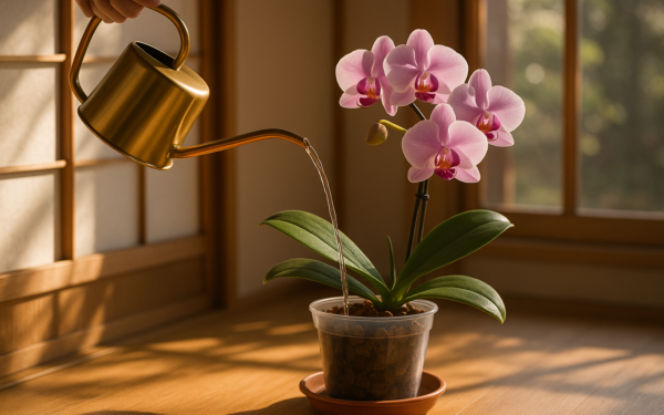 胡蝶蘭の水やり完全ガイド｜季節別の頻度と霧吹きの是非 1