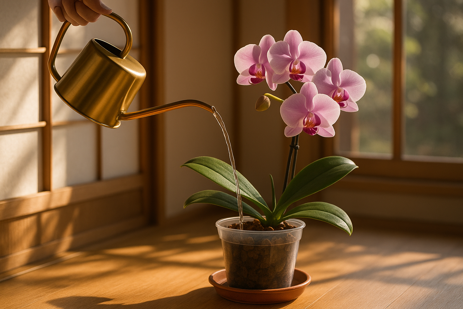 胡蝶蘭の水やり完全ガイド｜季節別の頻度と霧吹きの是非 1