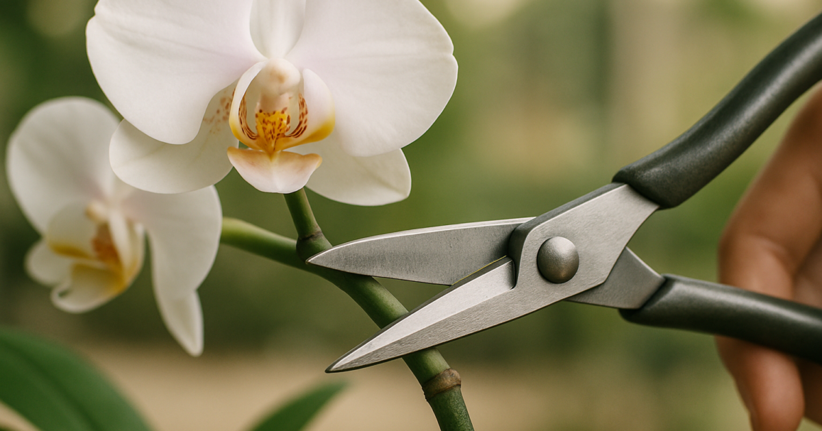 胡蝶蘭の花が終わったらどこで切る？二度咲きさせる剪定方法 1