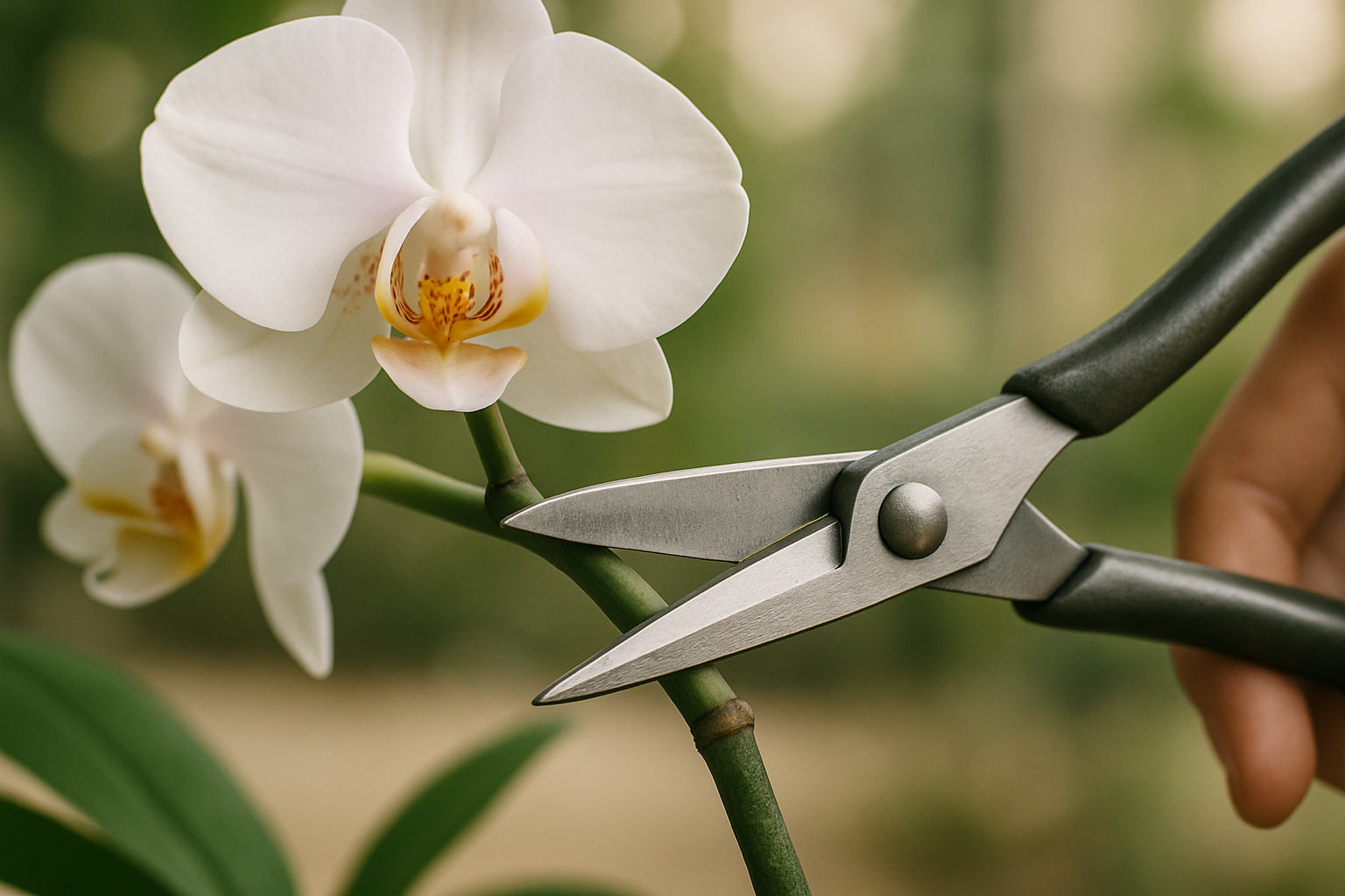 胡蝶蘭の花が終わったらどこで切る？二度咲きさせる剪定方法 1