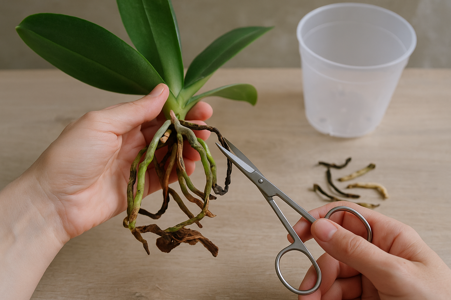 胡蝶蘭の根腐れを復活させる方法｜症状の見分け方と治療手順 2