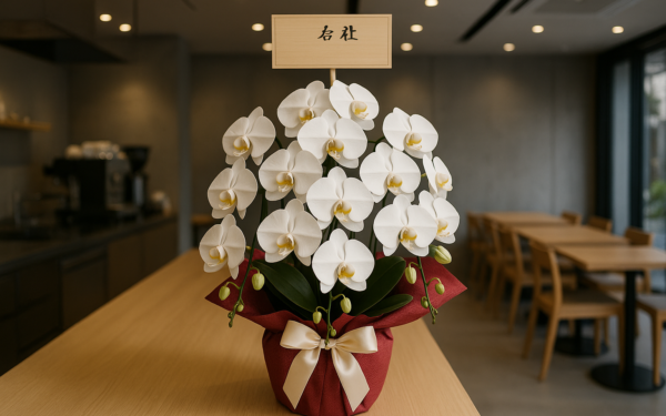 開店祝いに贈る胡蝶蘭｜相場・色・立札・配送タイミングの完全マナー 1