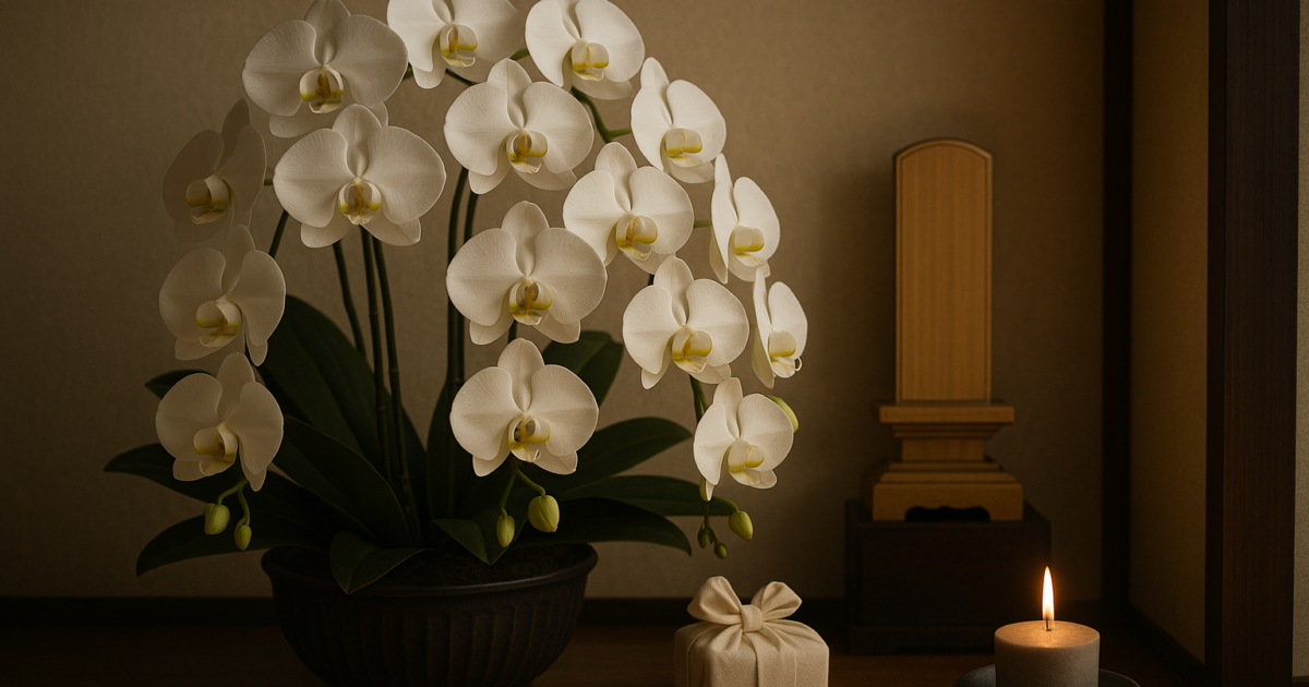 胡蝶蘭をお供えに贈るマナー｜色・本数・立札・贈るタイミング 1