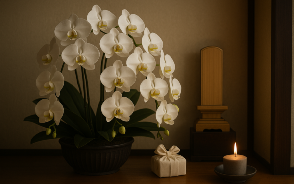 胡蝶蘭をお供えに贈るマナー｜色・本数・立札・贈るタイミング 1