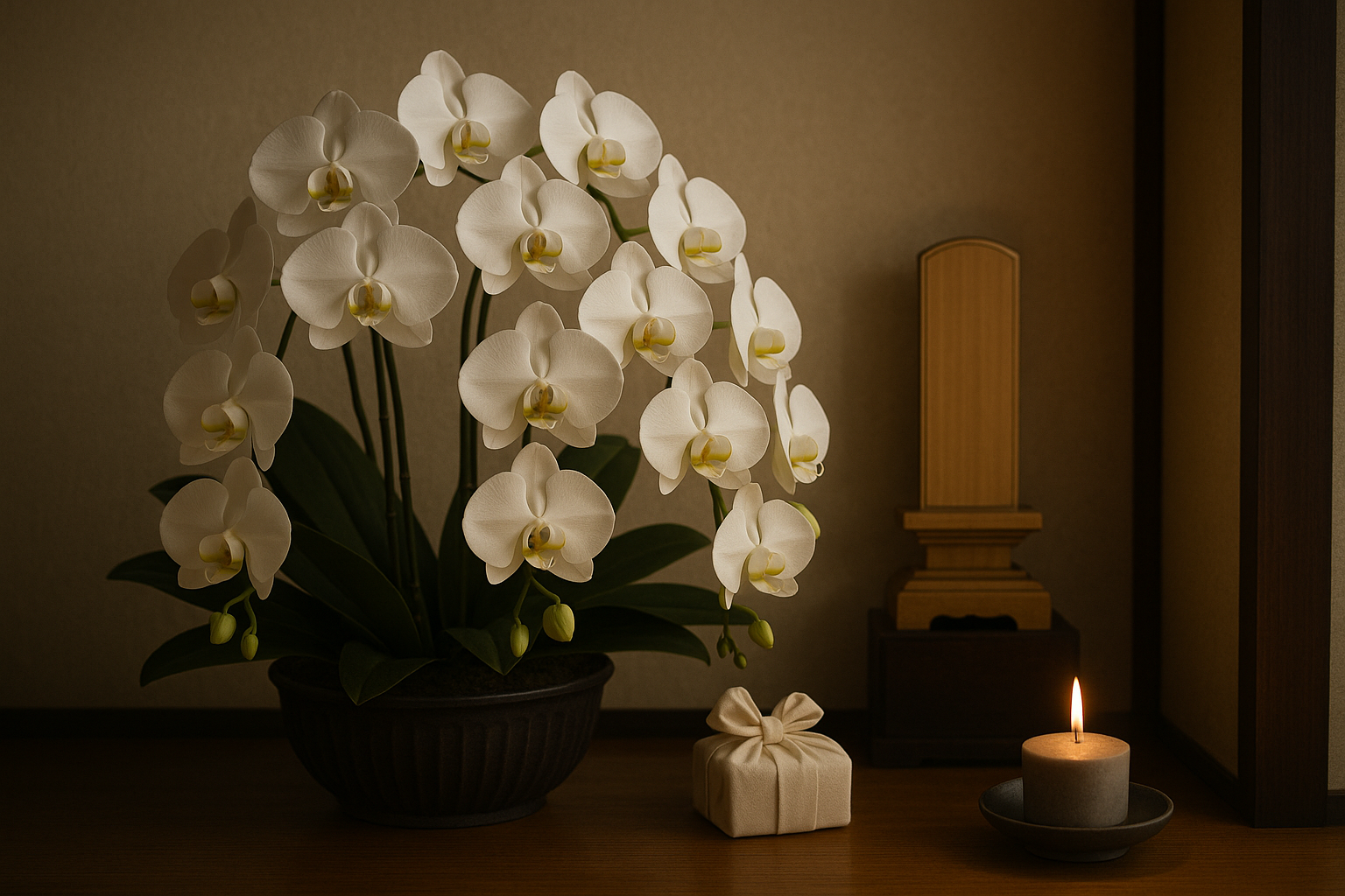胡蝶蘭をお供えに贈るマナー｜色・本数・立札・贈るタイミング 1