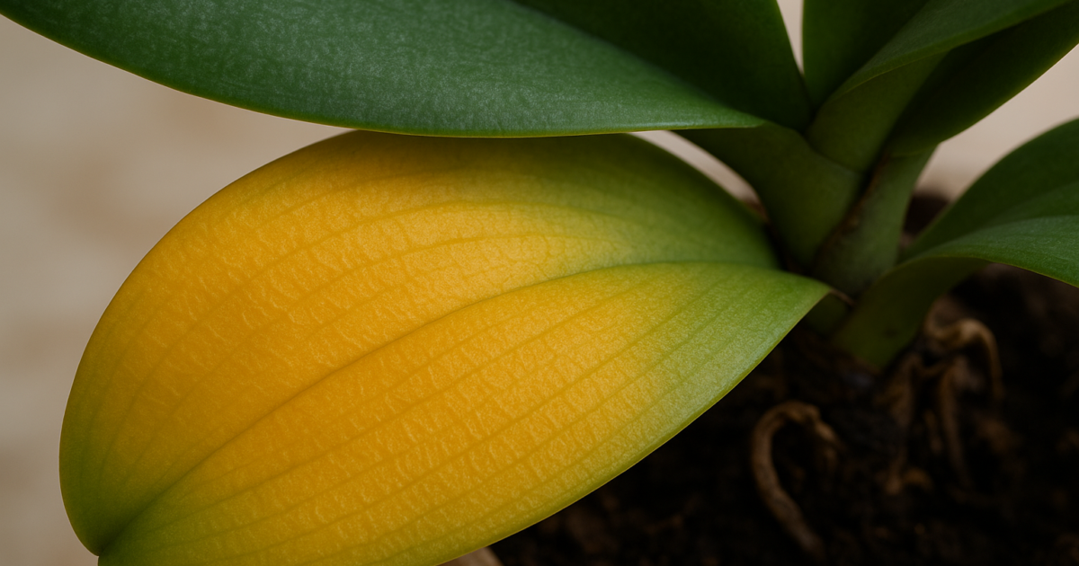 胡蝶蘭の葉が黄色くなる原因と対処法｜症状別の見分け方 1