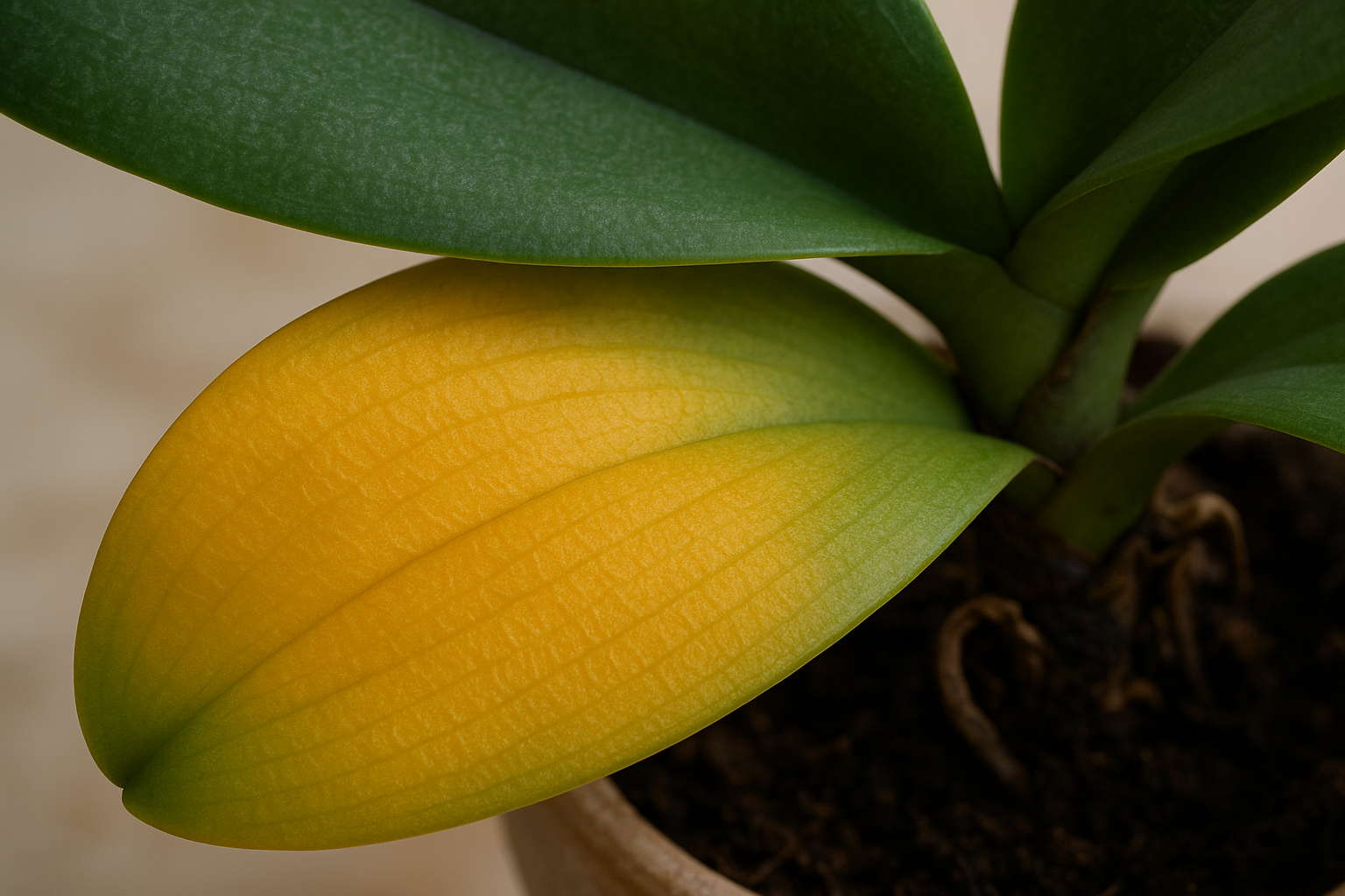 胡蝶蘭の葉が黄色くなる原因と対処法｜症状別の見分け方 1