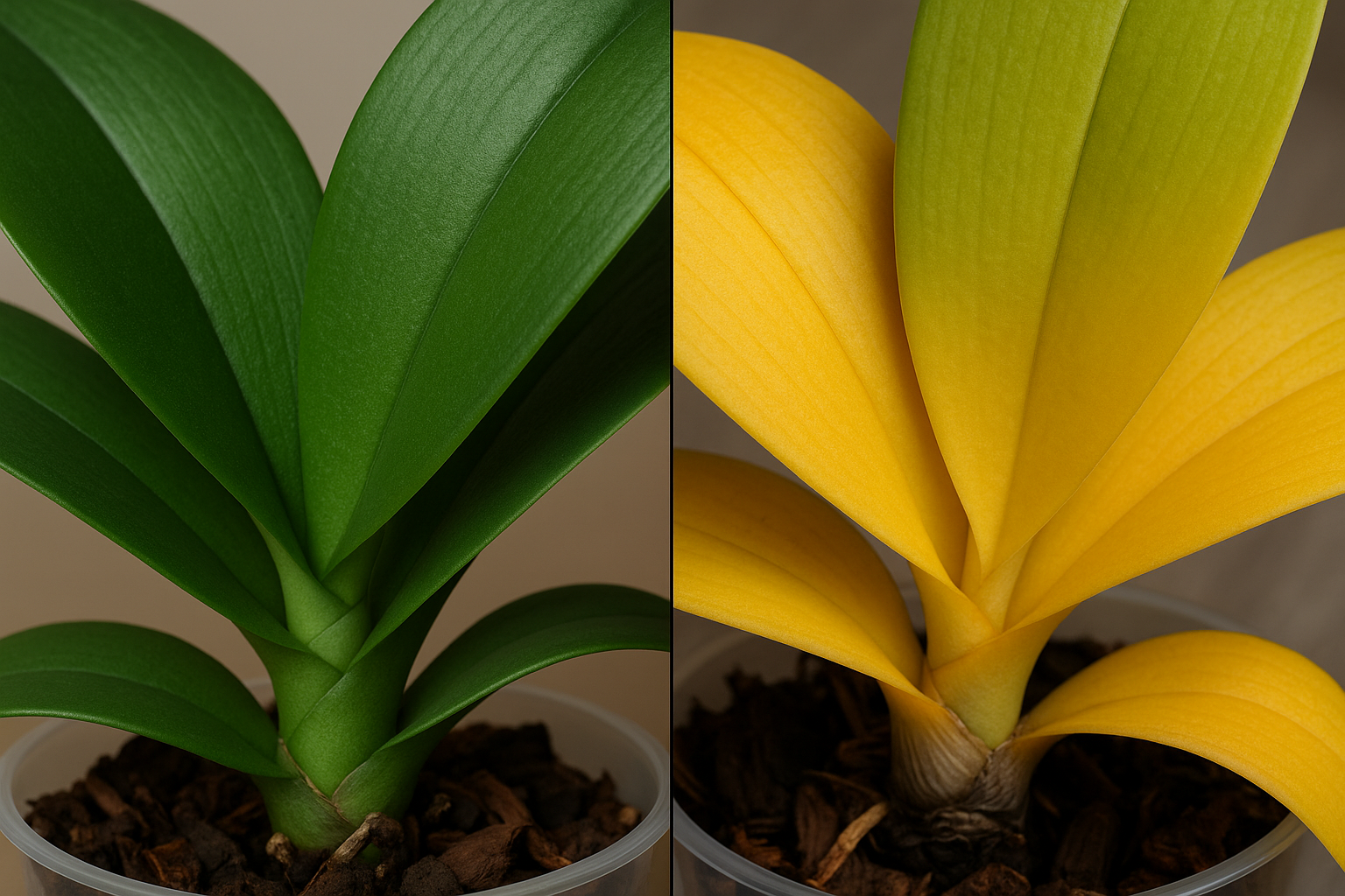 胡蝶蘭の葉が黄色くなる原因と対処法｜症状別の見分け方 2