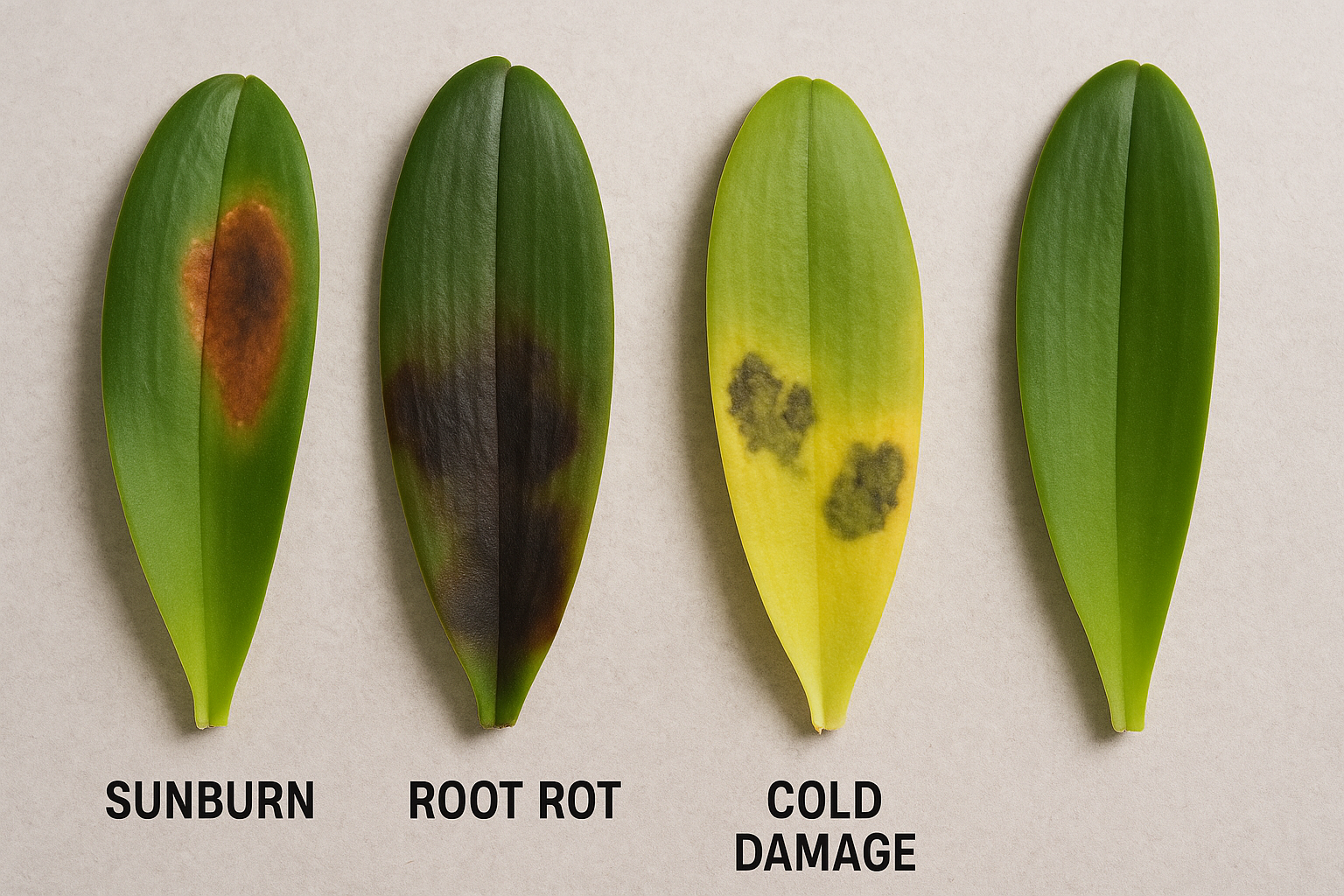 胡蝶蘭の葉が黄色くなる原因と対処法｜症状別の見分け方 3