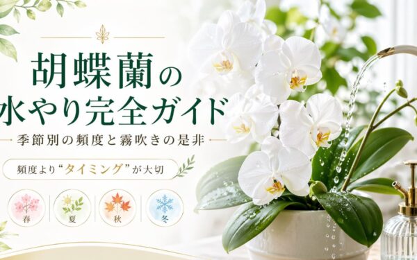 胡蝶蘭の水やり完全ガイド